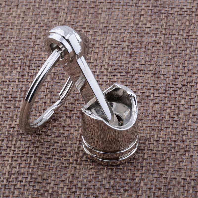 Car Engine Piston Keychain