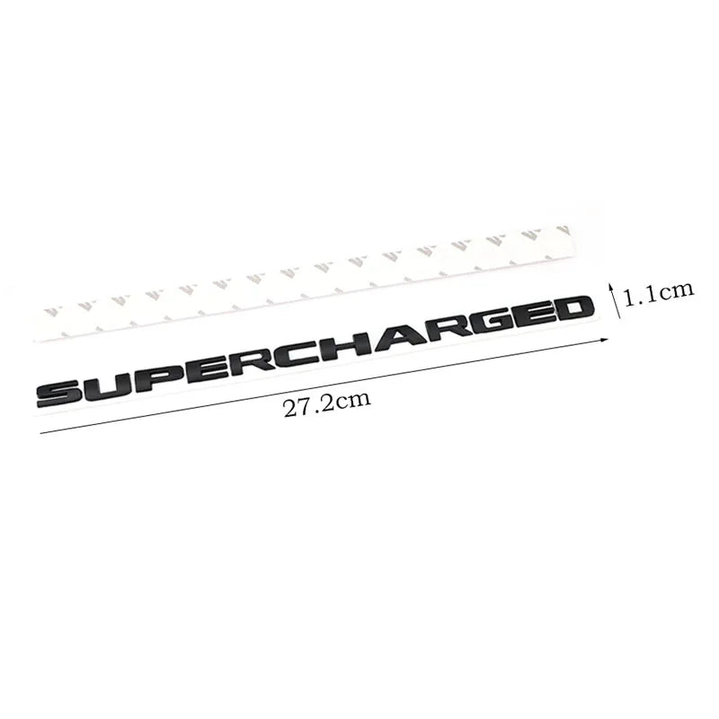Supercharged Logo Emblem Badge
