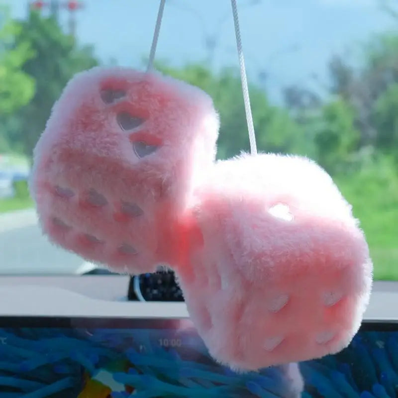 Fuzzy Dice Car Hanger