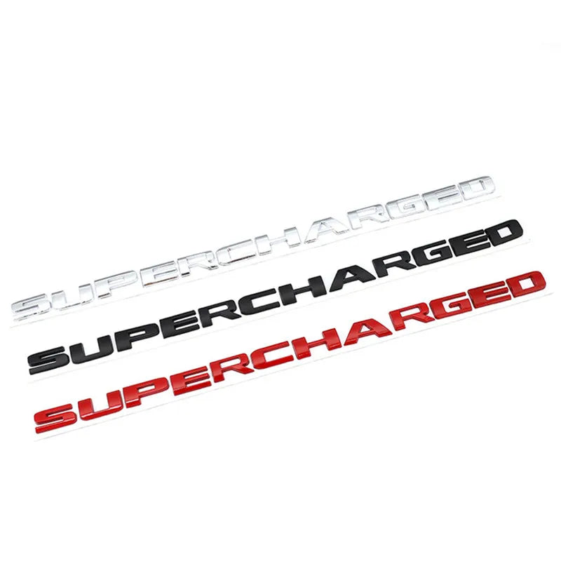 Supercharged Logo Emblem Badge