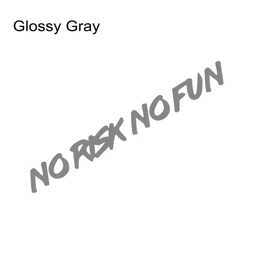 "NO RISK NO FUN" Car Sticker