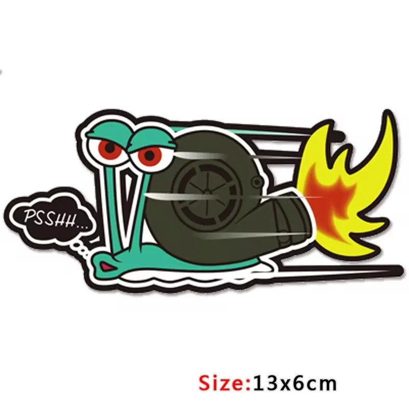 PSSHH Snail Turbo Sticker