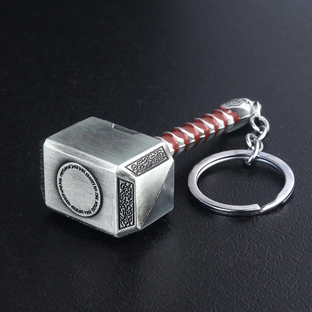 Thor Hammer Metal Keychain