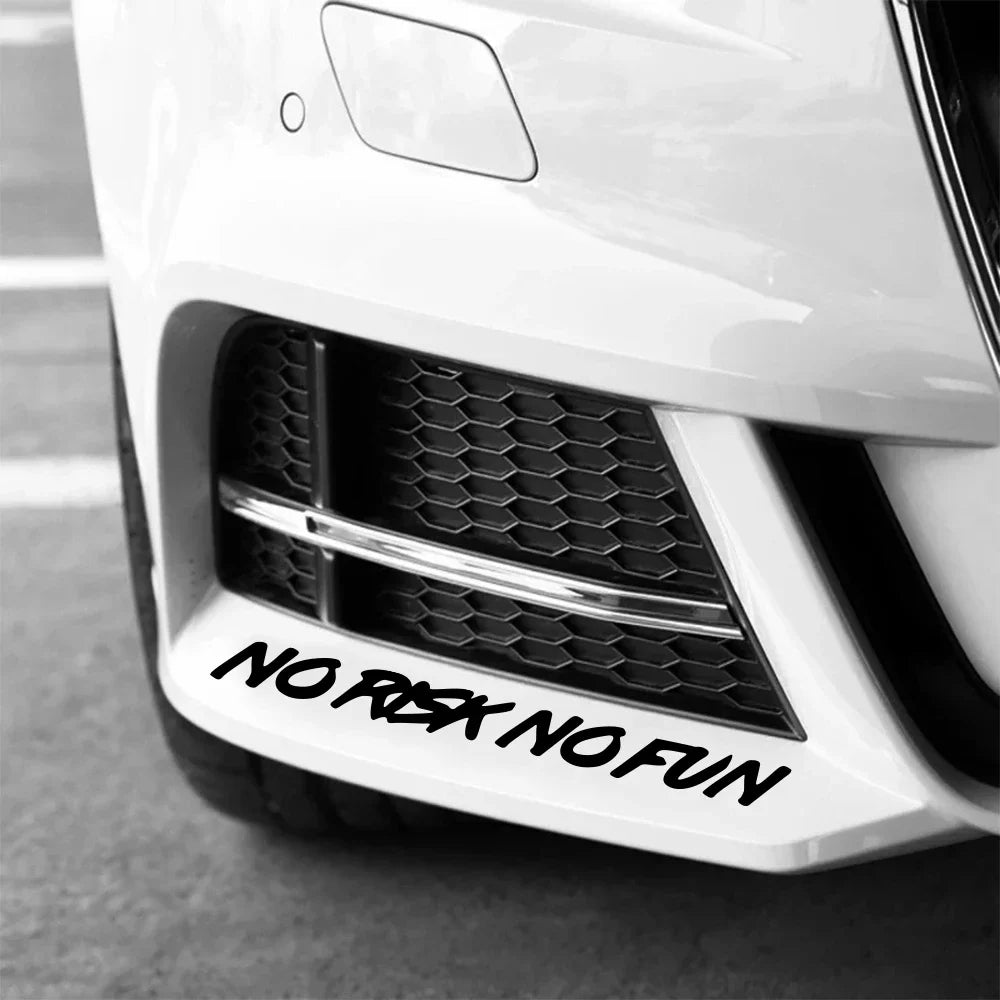 "NO RISK NO FUN" Car Sticker