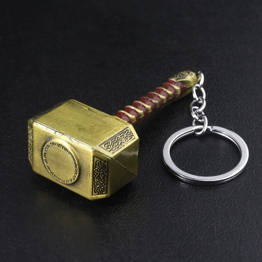 Thor Hammer Metal Keychain