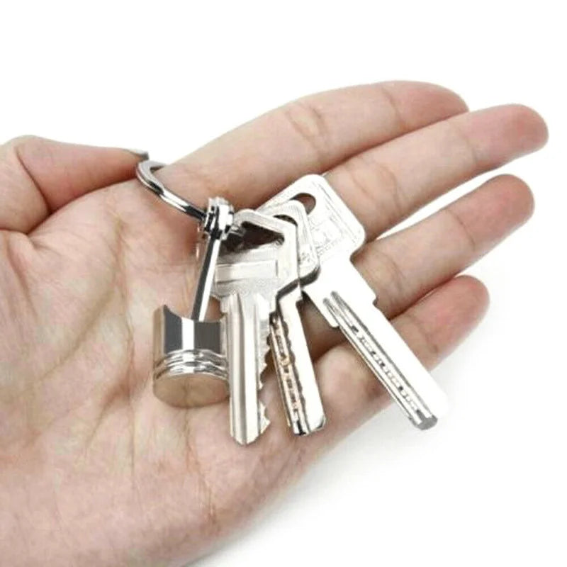 Car Engine Piston Keychain