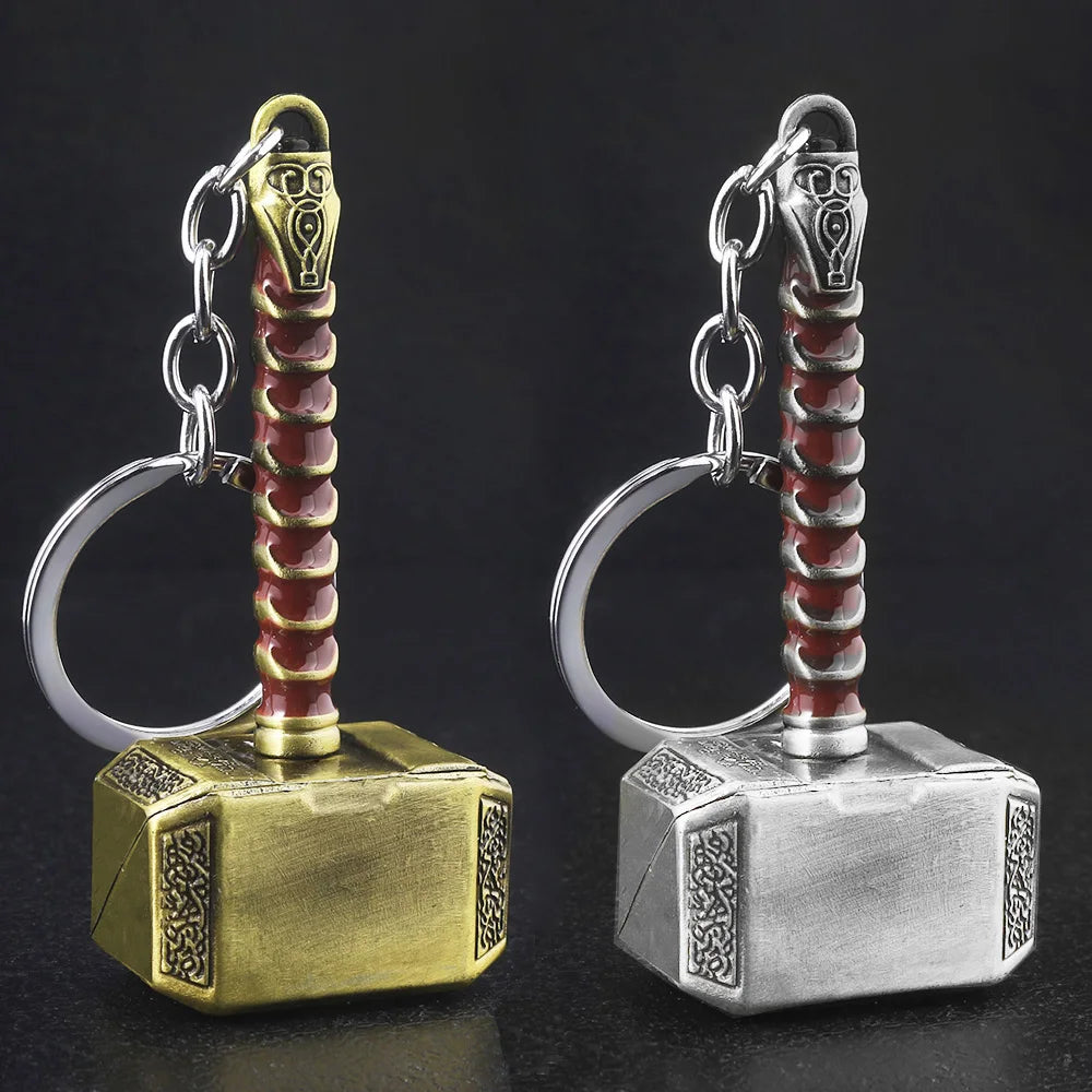 Thor Hammer Metal Keychain