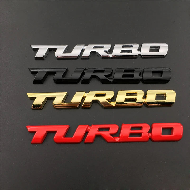 "Turbo" Emblem Badge
