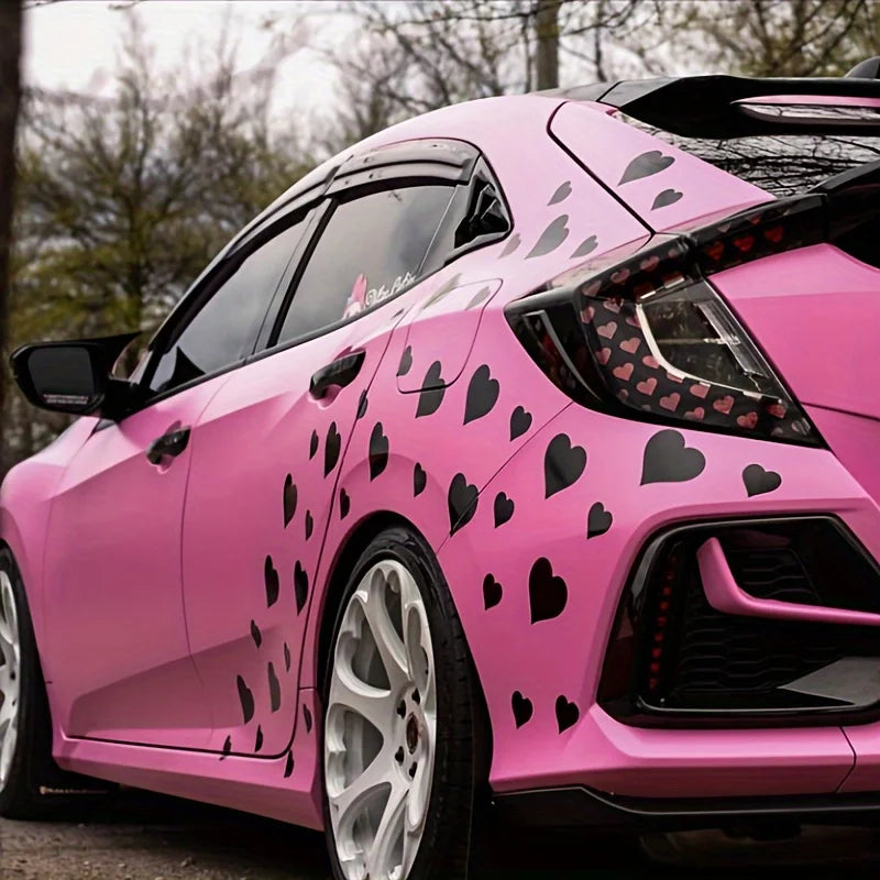 30pcs Hearts Car Vinyl Stickers