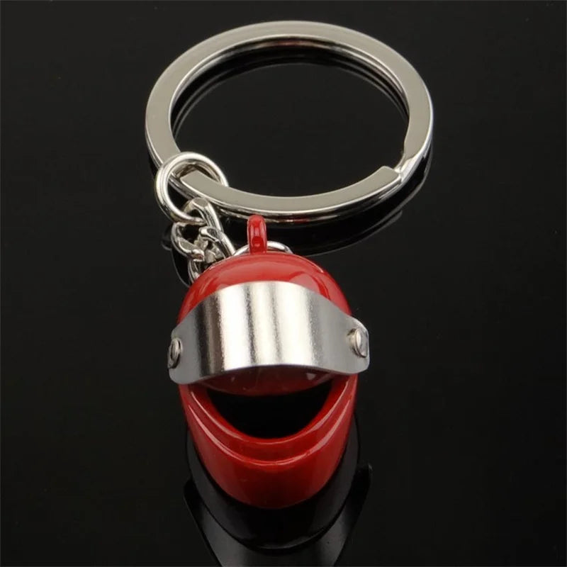 Motorcycle Helmet Keychain