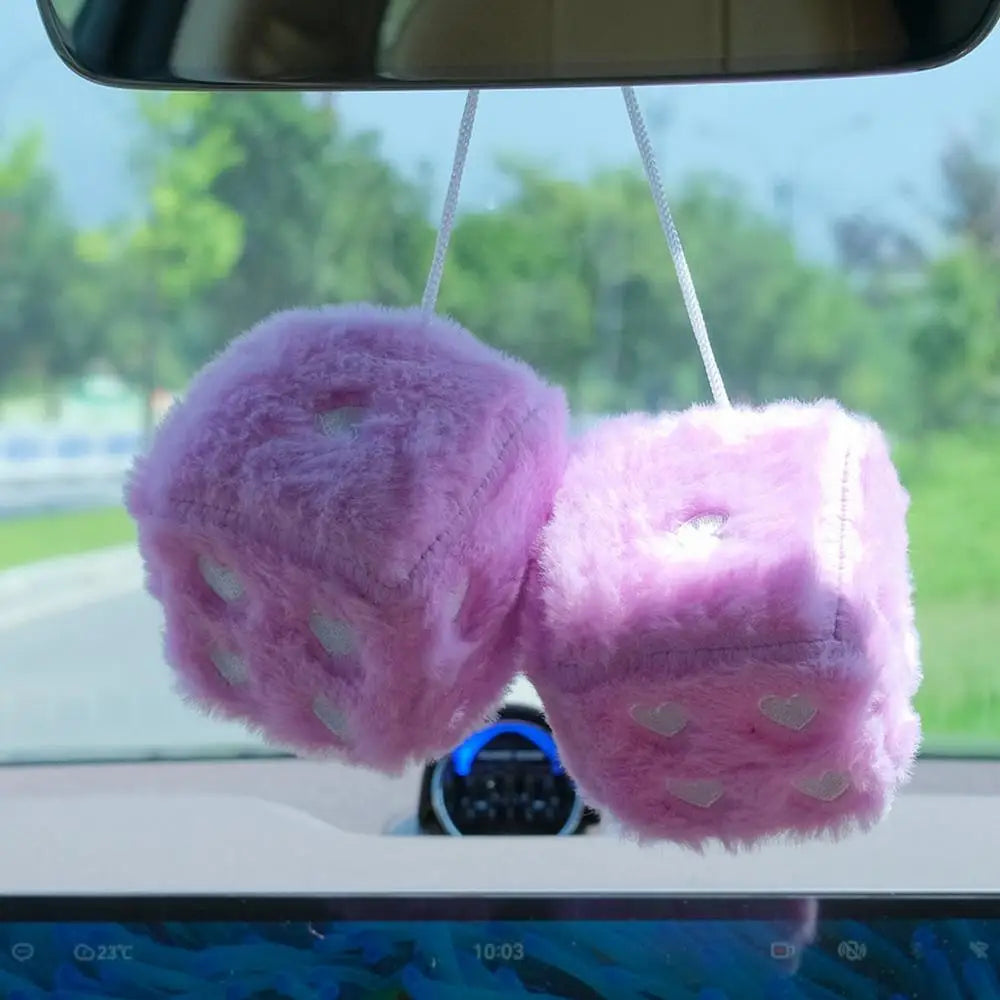 Fuzzy Dice Car Hanger