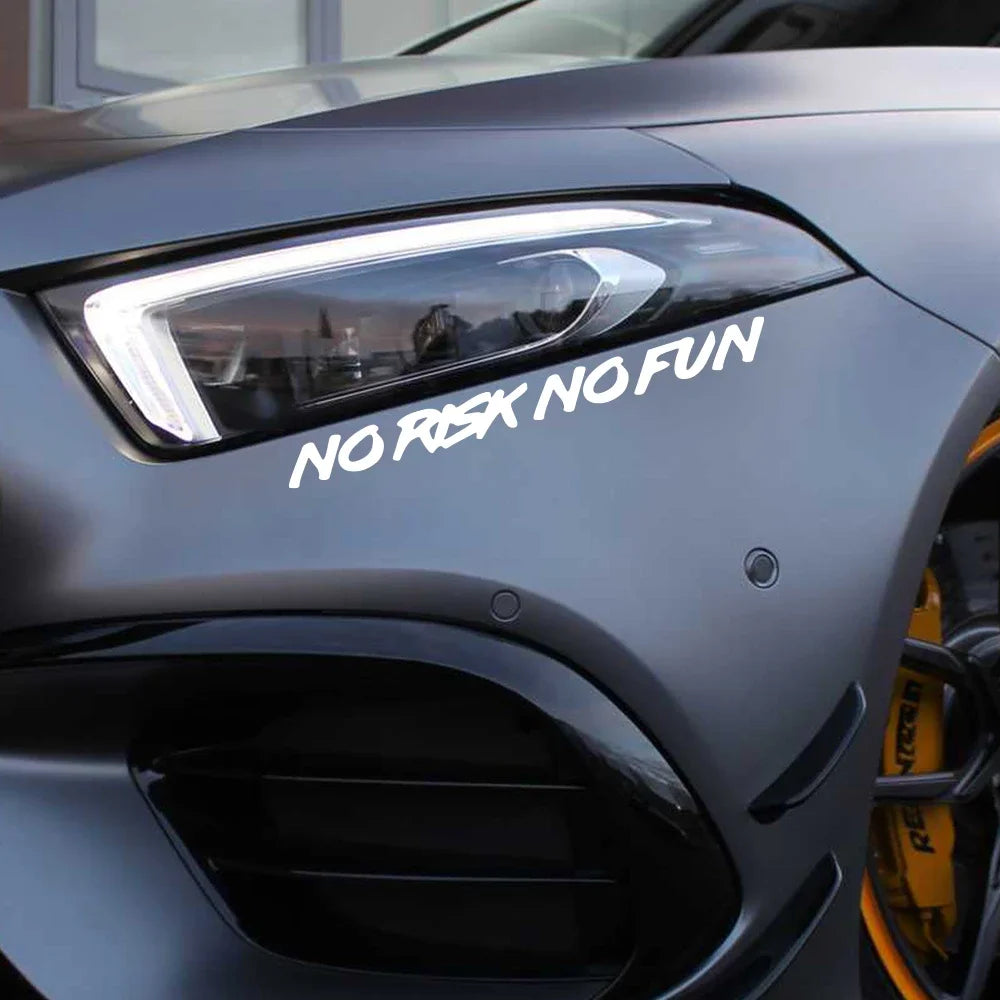 "NO RISK NO FUN" Car Sticker