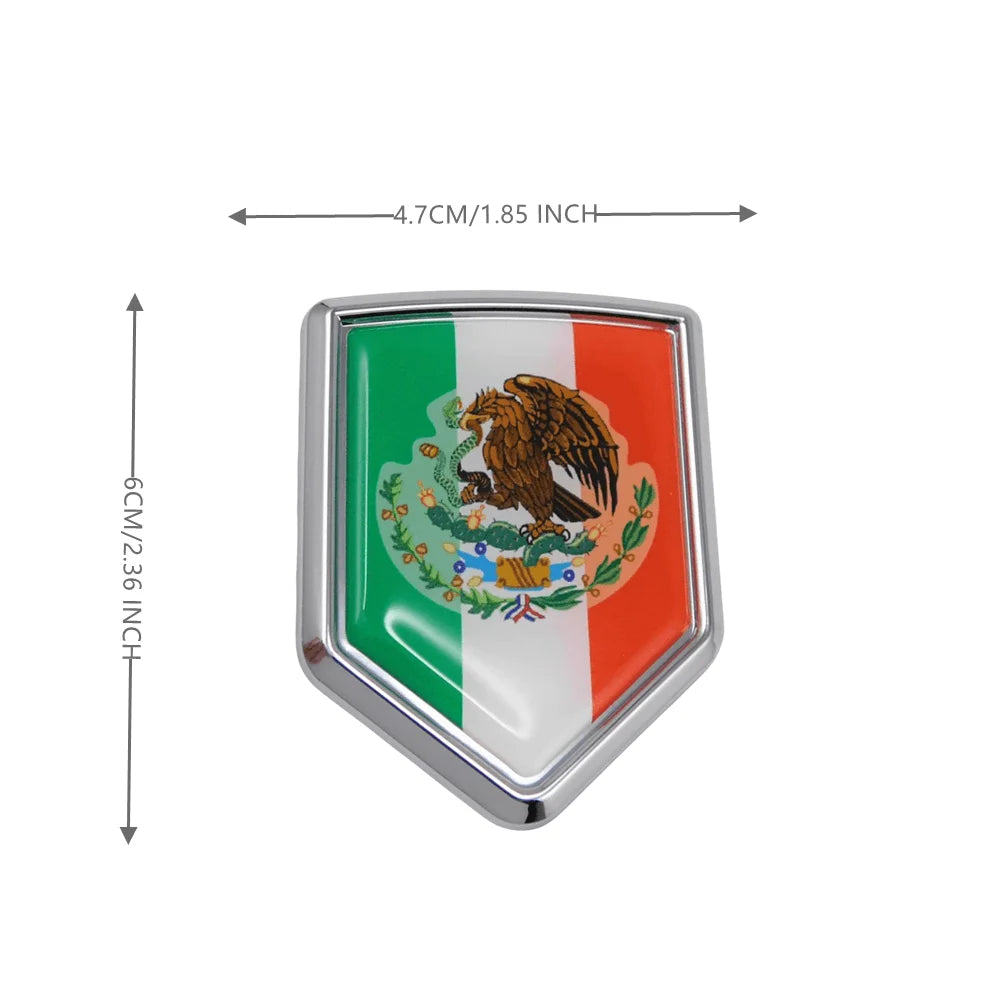 Mexico Flag Emblem Badge