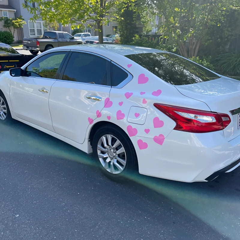 30pcs Hearts Car Vinyl Stickers