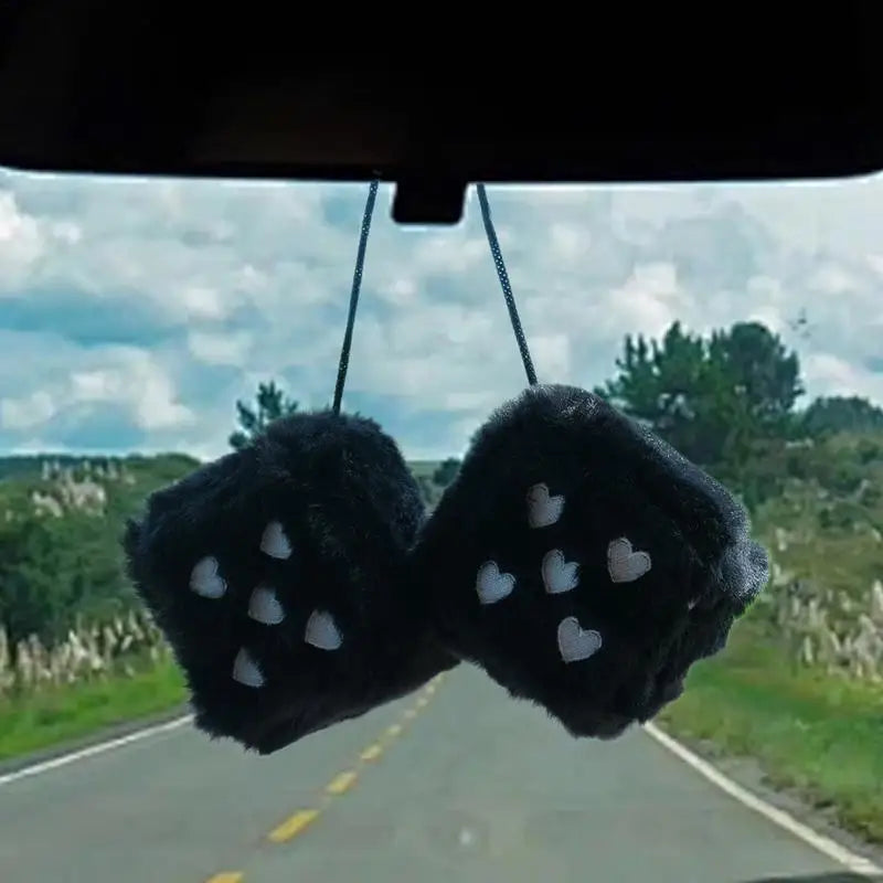 Fuzzy Dice Car Hanger