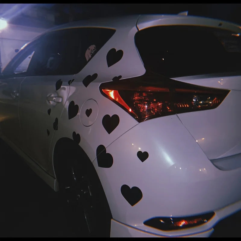 30pcs Hearts Car Vinyl Stickers