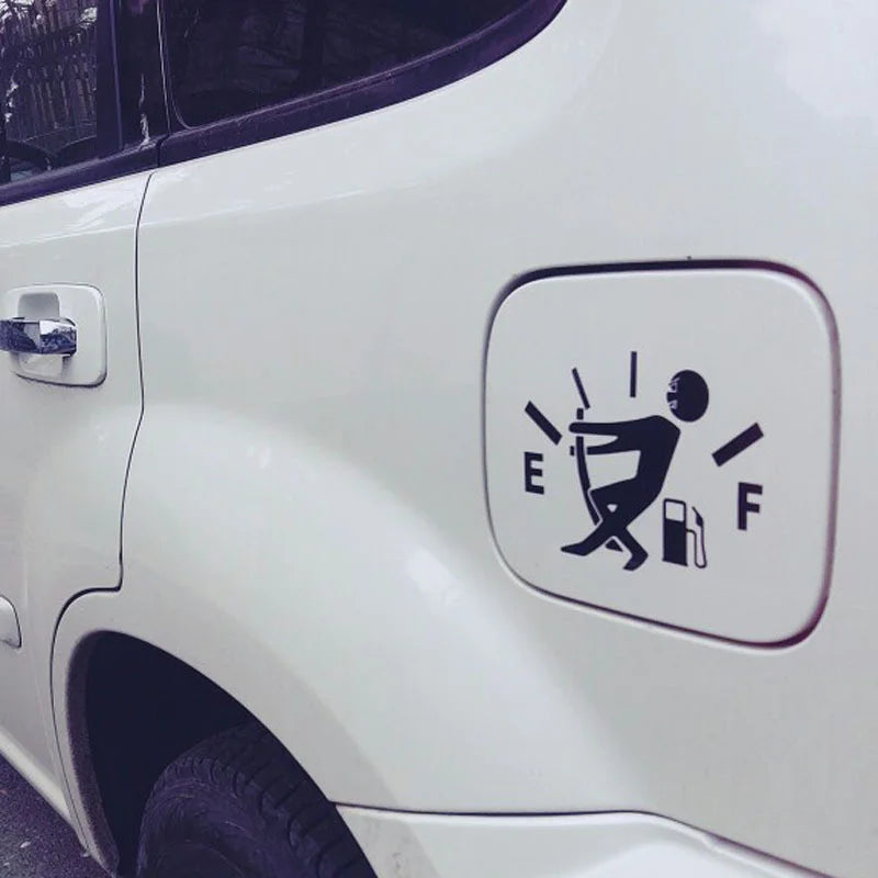 Funny Car Fuel Tank Sticker