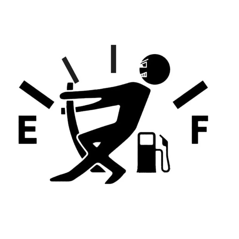 Funny Car Fuel Tank Sticker