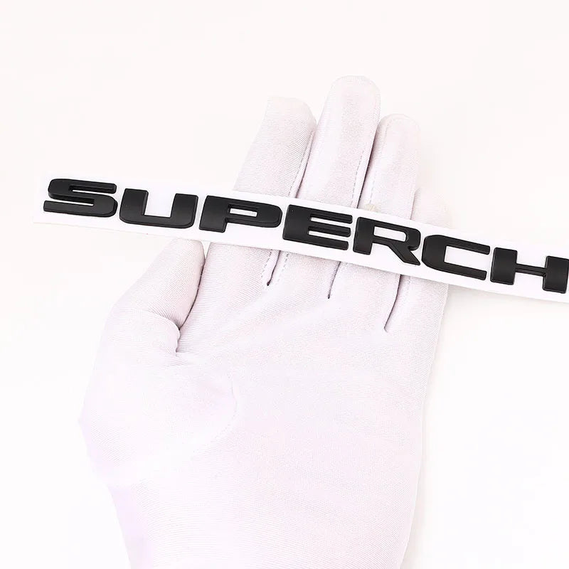 Supercharged Logo Emblem Badge