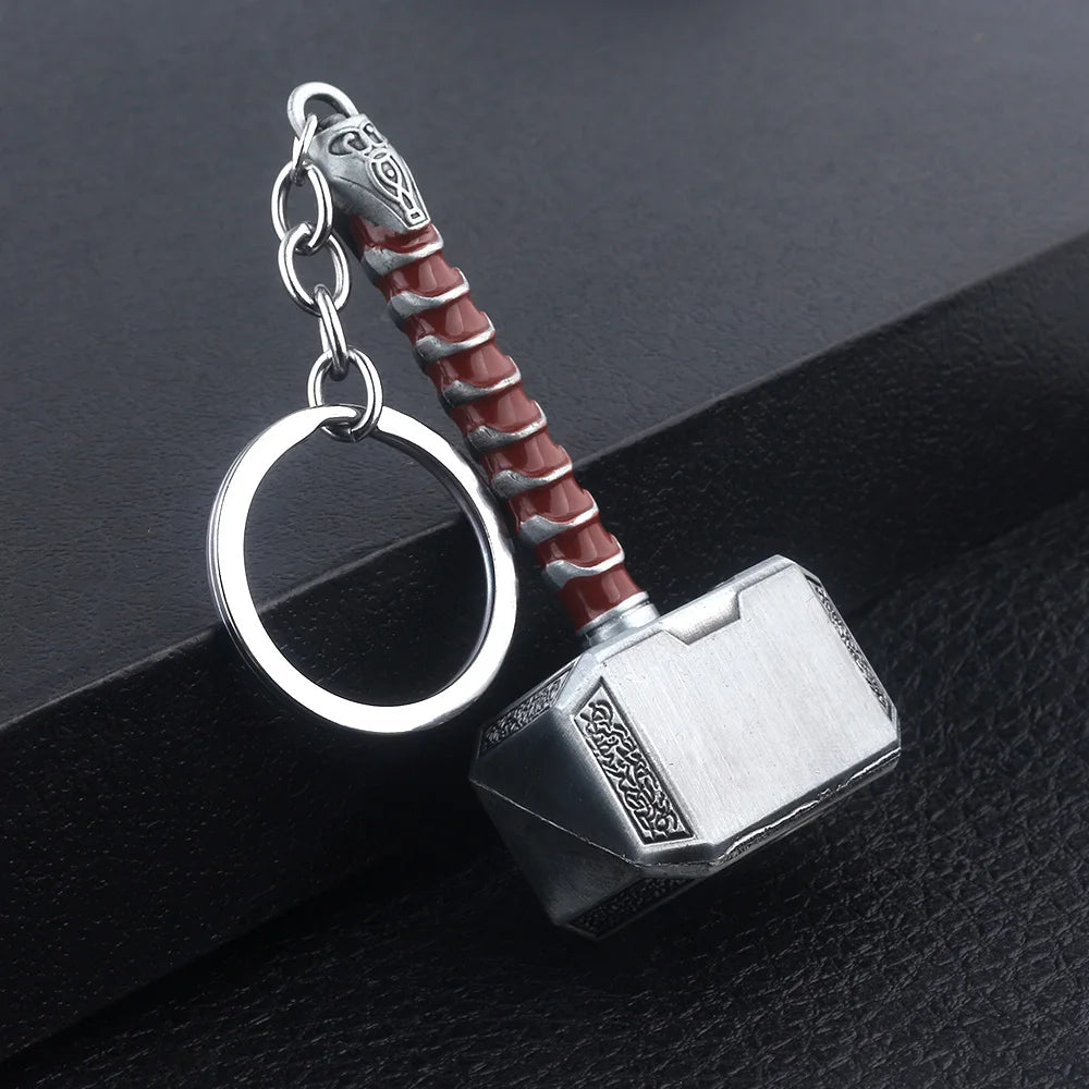 Thor Hammer Metal Keychain