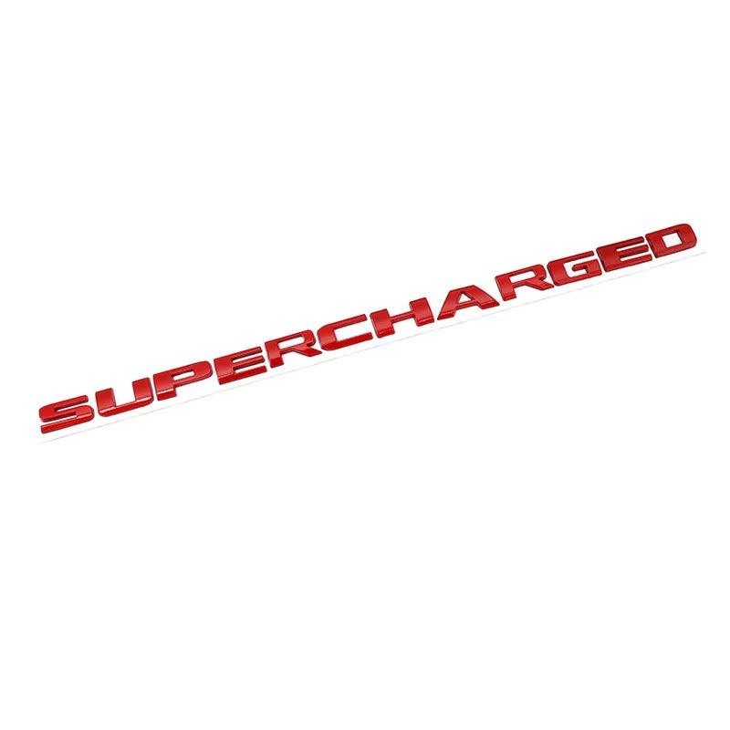 Supercharged Logo Emblem Badge