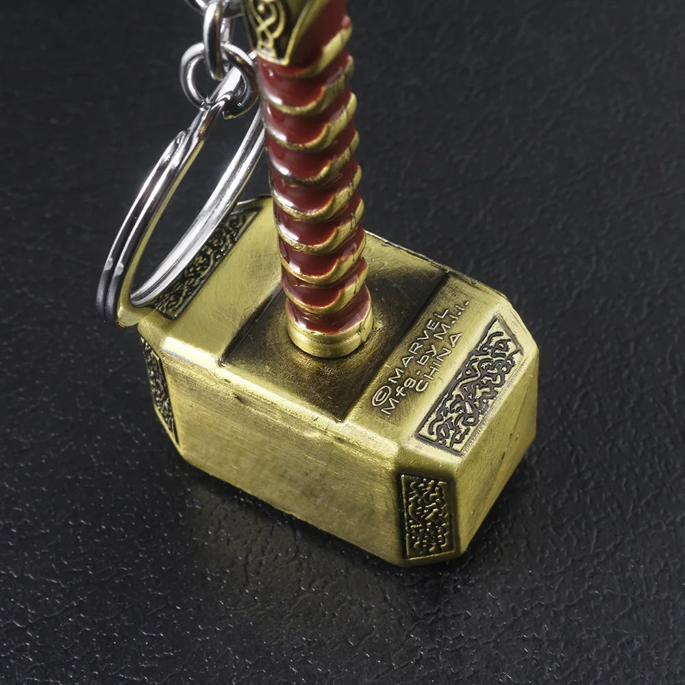 Thor Hammer Metal Keychain