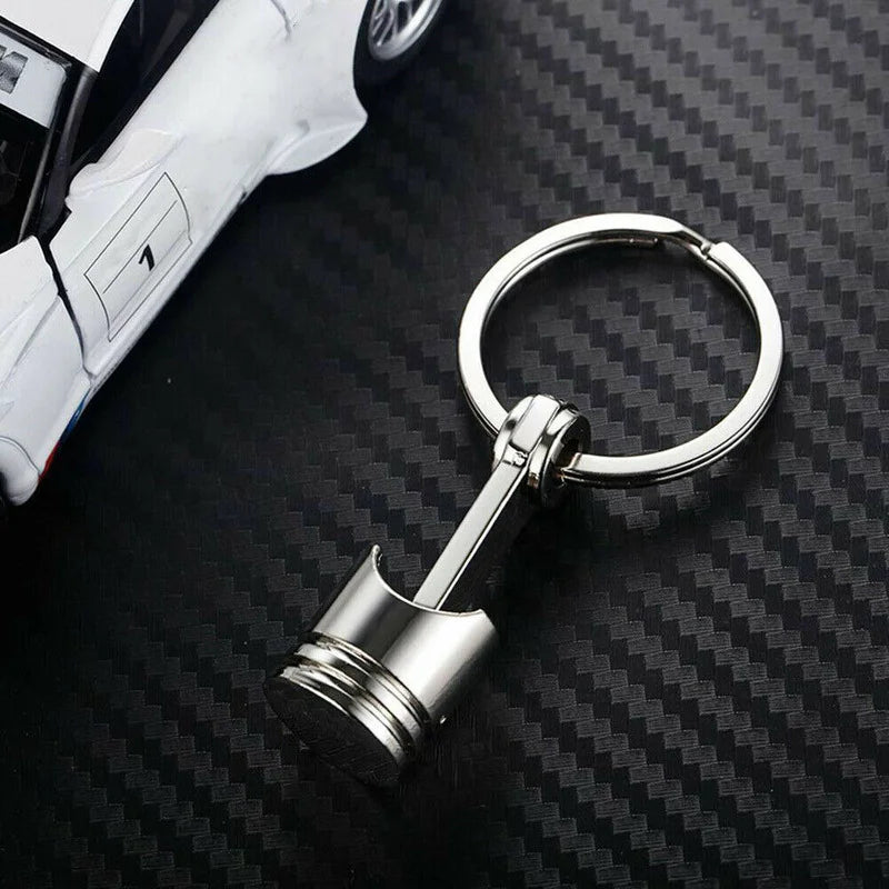 Car Engine Piston Keychain