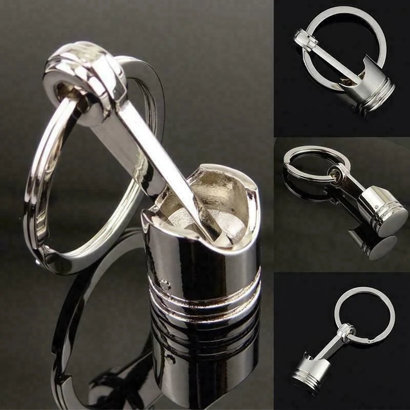 Car Engine Piston Keychain