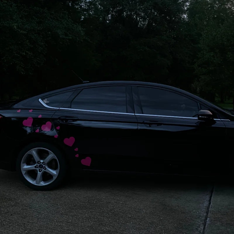 30pcs Hearts Car Vinyl Stickers